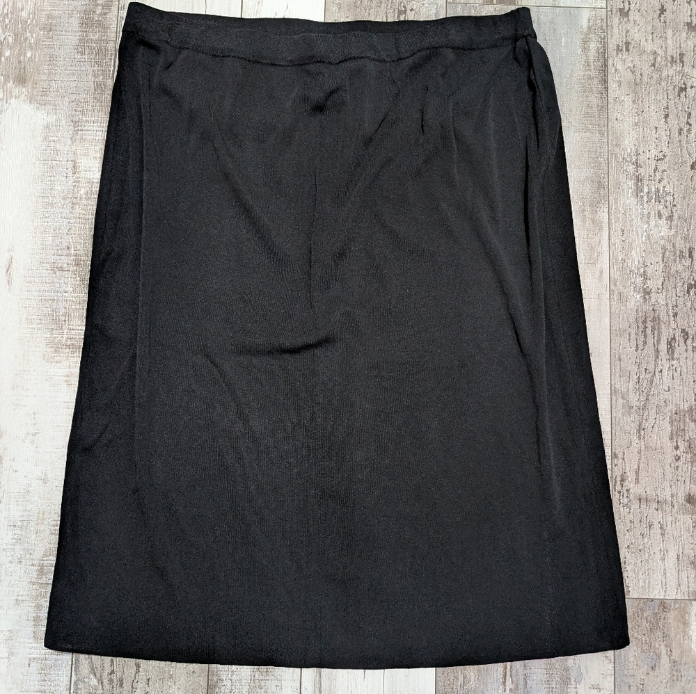 Misook A-line Skirt Knitted Black Size 3xl